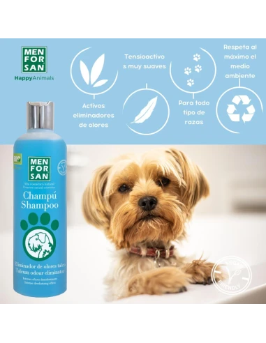 Shampooing pour chiens Menforsan pour éliminer les odeurs