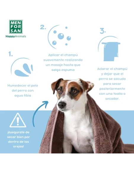 Menforsan dog shampoo to eliminate odors