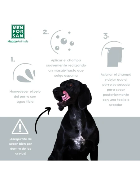 Champú MENFORSAN para pelo negro 300 ml|Complementos para aves
