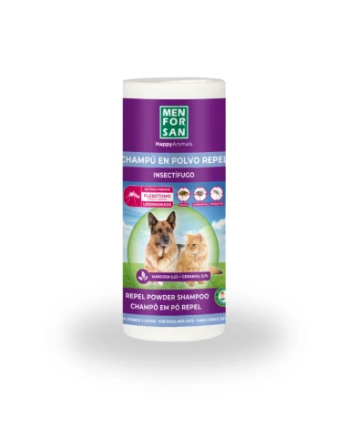 Shampooing en poudre Menforsan avec insectifuge