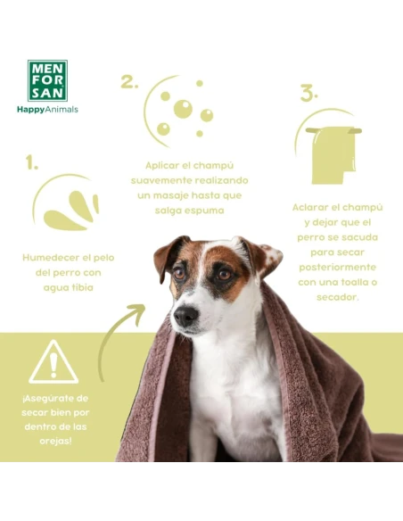 Champú para perros relajante y anti picores MENFORSAN ÁRBOL DE TE 300 ml|Complementos para aves