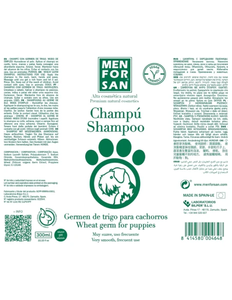shampoo Menforsan for puppies with wheat germ 300 ml