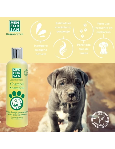 shampooing Menforsan pour les chiots avec des germes de blé 300 ml