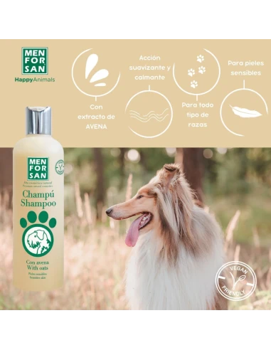 Shampoo Menforsan with oatmeal natural 300 ml