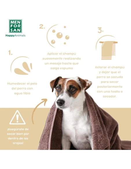 Champú Menforsan con avena para pieles sensibles 300 ml|Complementos para aves