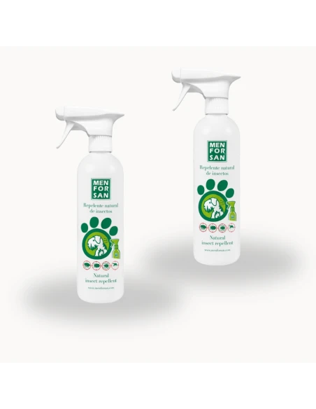 Pack 2 MENFORSAN - Spray repelente para perros con citronela, 500 ml