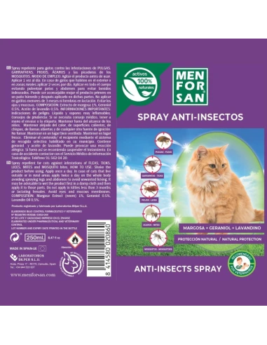 Spray insecticide antiparsite menforsan