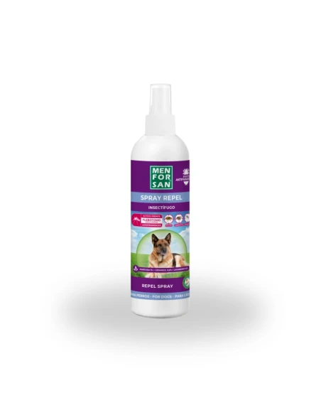Insecticida en Spray MENFORSAN para Perros con Margosa, Geraniol y Lavandino 250ml