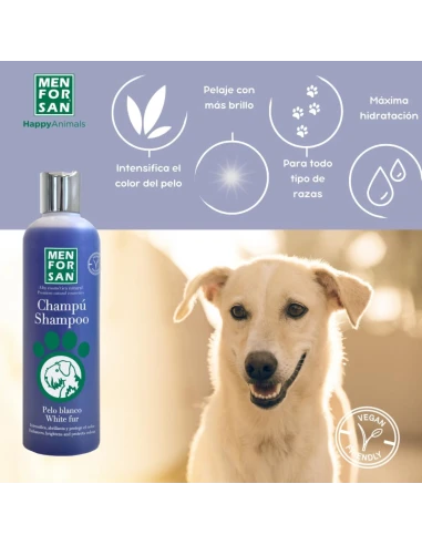 SHAMPOOING MENFORSAN POUR LES CHIENS DE CHEVEUX BLANCS 300 ML