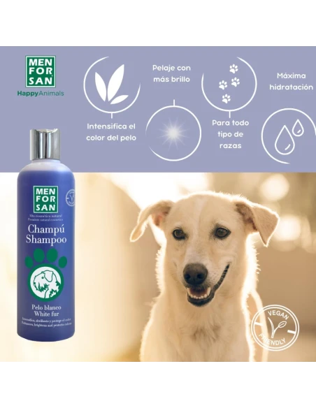 SHAMPOOING MENFORSAN POUR LES CHIENS DE CHEVEUX BLANCS 300 ML