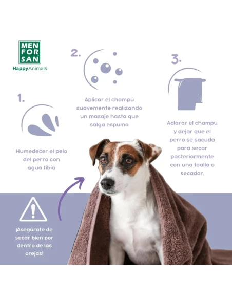 SHAMPOOING MENFORSAN POUR LES CHIENS DE CHEVEUX BLANCS 300 ML