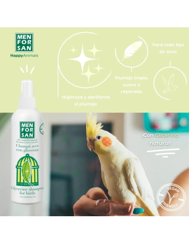 Menforsan , Shampoo Birds with glycerine 125 ML