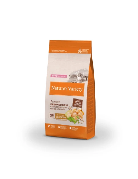 Comida para Gatitos NATURES VARIETY Kitten No Grain Pollo 1,25kg|Complementos para aves