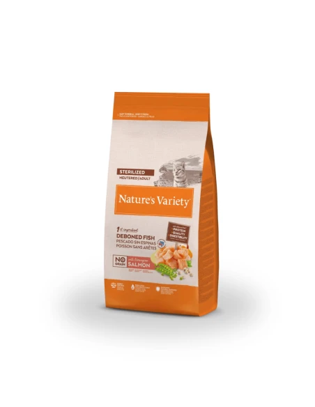Comida para Gato Adulto NATURES VARIETY No Grain de Salmon 7kg