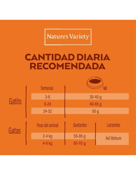 Comida para Gatitos NATURES VARIETY Kitten No Grain Pollo 1,25kg|Complementos para aves
