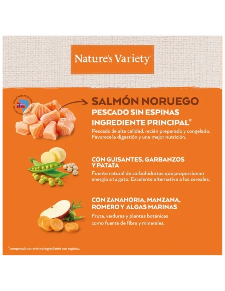 Comida para Gato Esterilizado NATURES VARIETY Original Salmon 1,25kg