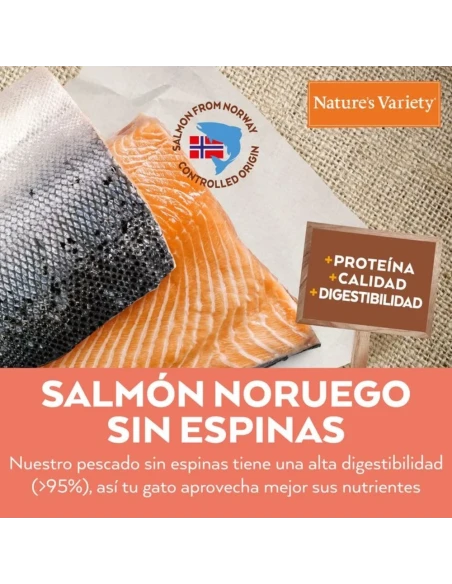 Comida para Gato Esterilizado NATURES VARIETY Original Salmon 1,25kg