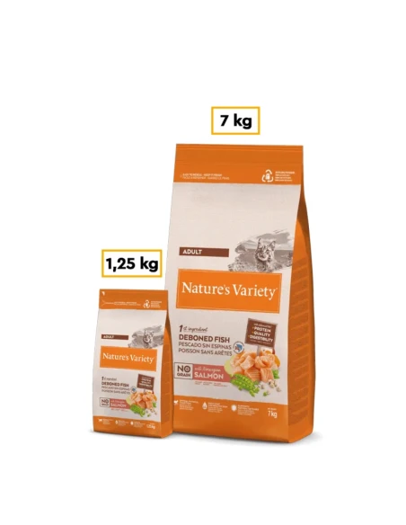 Comida para Gato Adulto NATURES VARIETY No Grain de Salmon 7kg