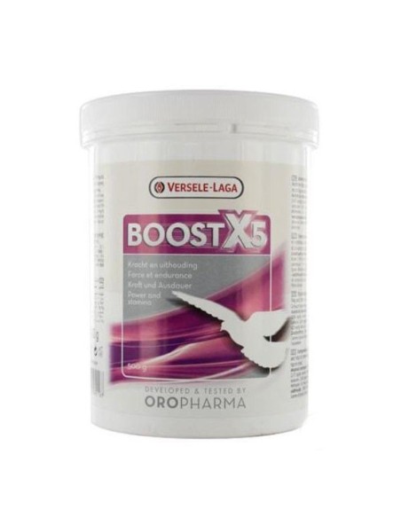 Versele-Laga Boost X5 500gr. Puissance et endurance maximales pendant le vol. Pour Paloma