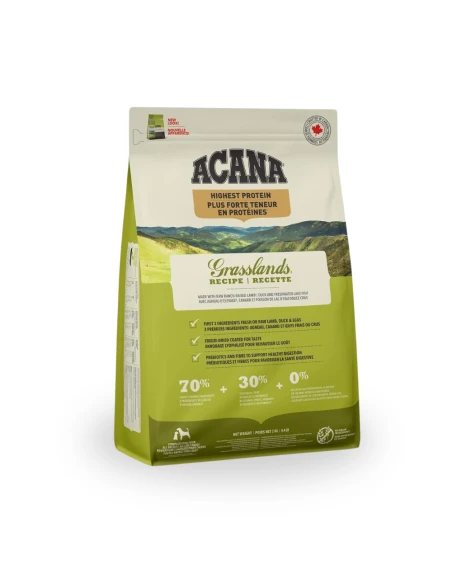 Pienso para Perro de Todas las Razas ACANA Grasslands 2kg|Complementos para aves