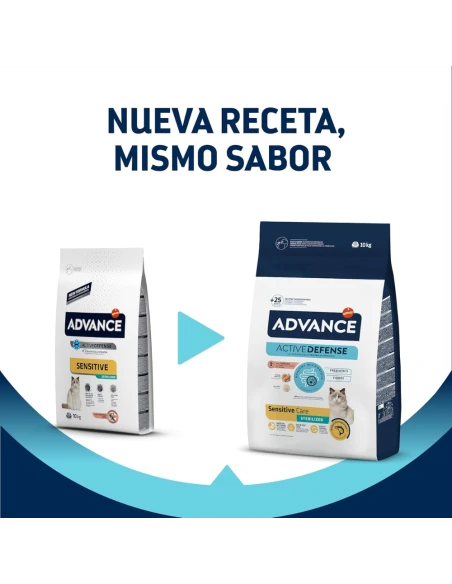 Comida para Gato Esterilizado ADVANCE Sterilized Salmon Sensitive 3kg
