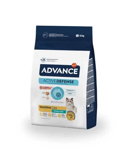 Comida para Gato Esterilizado ADVANCE Sterilized Salmon Sensitive 3kg