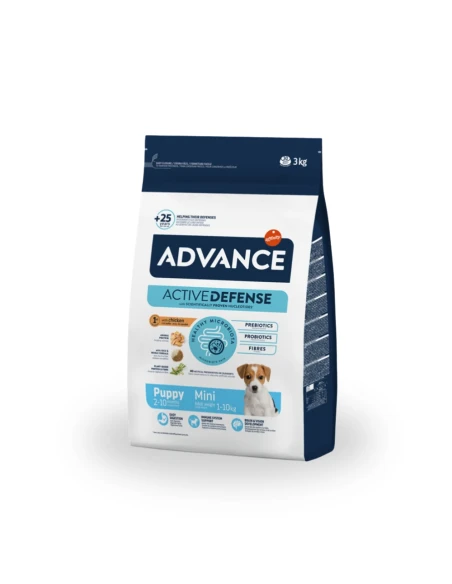 Pienso para Perro Cachorro Mini ADVANCE Puppy Protect de Pollo y Arroz 7kg