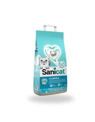 Arena Absorbente para Gatos SANICAT Clumping Oxygen Marsella 10L