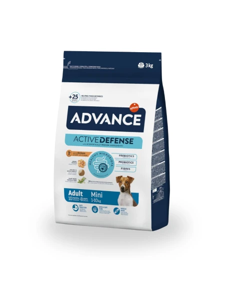 Pienso para Perro Adulto Mini ADVANCE de Pollo y Arroz 7kg