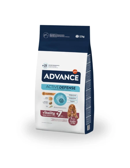 Pienso para Perro Adulto Med ADVANCE Senior de Pollo y Arroz 12kg