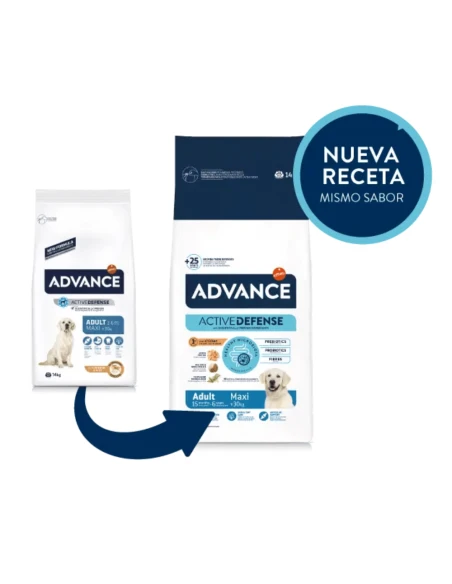 Pienso para Perro Adulto Maxi ADVANCE de Pollo y Arroz 12kg