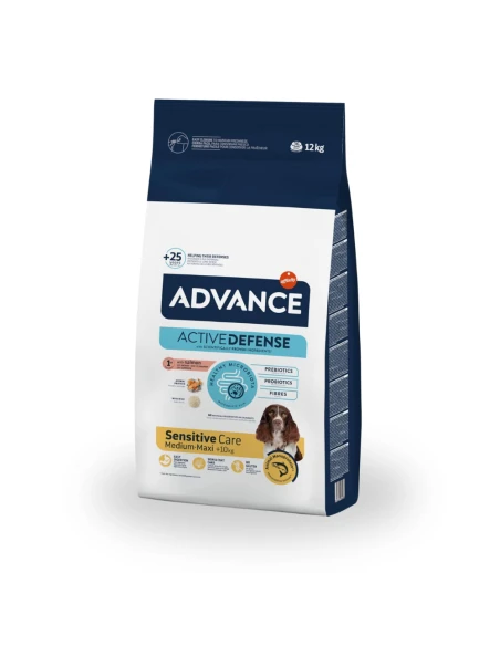 Pienso para Perro Med/Maxi ADVANCE Sensitive Salmon y Arroz 3kg|Complementos para aves