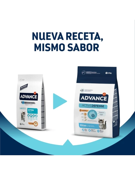 Comida para Gatito ADVANCE Kitten Pollo y Arroz 10kg|Complementos para aves