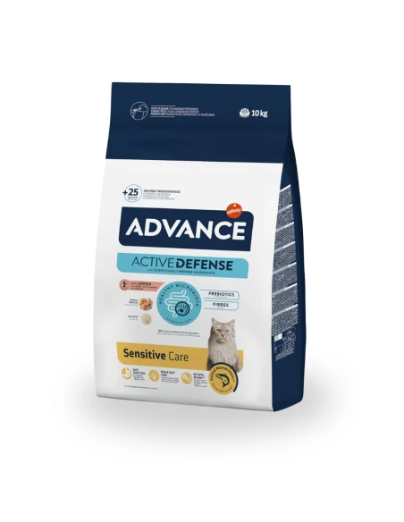 Comida para Gato ADVANCE Sensitive Salmon 10kg|Complementos para aves