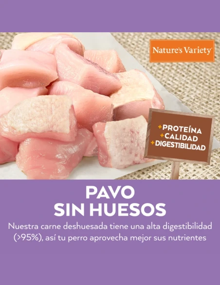 Comida para Perro Adulto Mini NATURES VARIETY Healthy Grain de Pavo 3kg|Complementos para aves