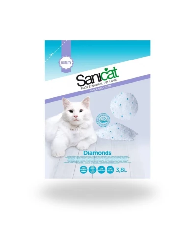 Arena para gatos SANICAT perlas fress 3.8 litros