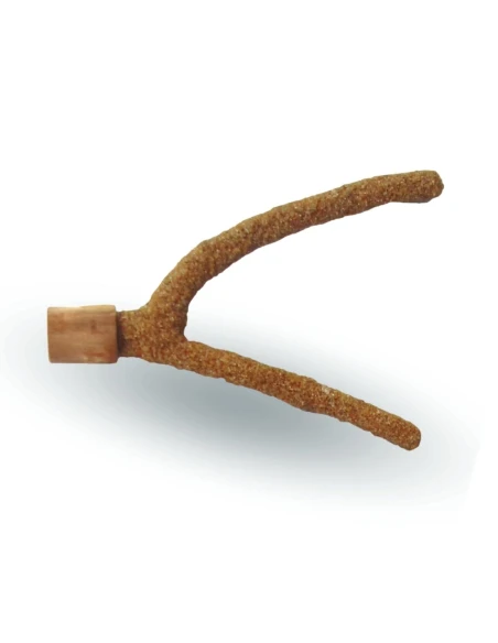 Percha Natural en forma de Y para Uñas JAVA TREE SStone y Branch Nat Small