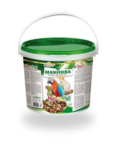 Cocktail de Frutas para Loros MANITOBA Cubo de 4kg