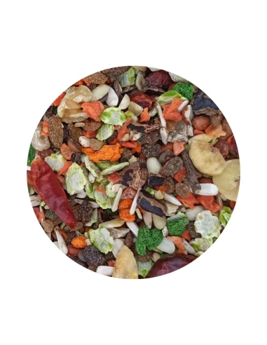 Cocktail de Frutas para Loros MANITOBA Cubo de 4kg