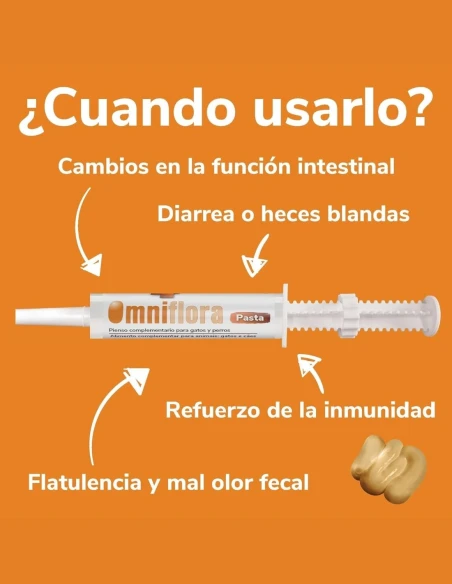 Pasta Digestiva para Perros y Gatos HI FARMAX Omniflora 15ml|Complementos para aves