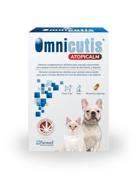 Suplemento para Problemas Dermatologicos HI FARMAX Omnicutis 30 Capsulas|Complementos para aves