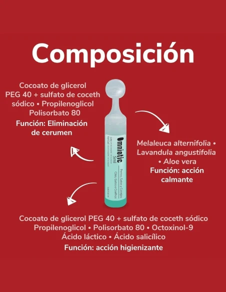 Limpiador de Oídos para Animales HI FARMAX Omniotic 20 x 5ml|Complementos para aves