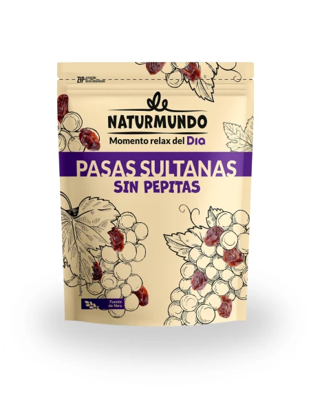 Pasas Sultanas NATURMUNDO Sin Pepitas 200gr|Complementos para aves