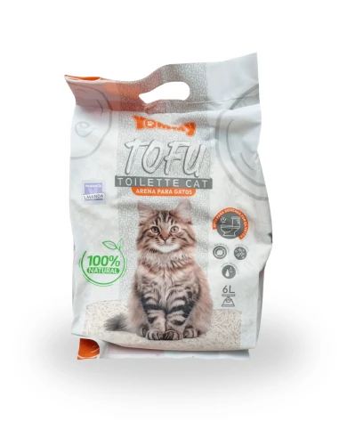 Arena para Gato de Tofu YOMMY Natural 6L