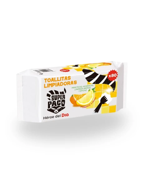 Toallitas Limpiadoras Multiusos SUPER PACO 80 uds|Complementos para aves