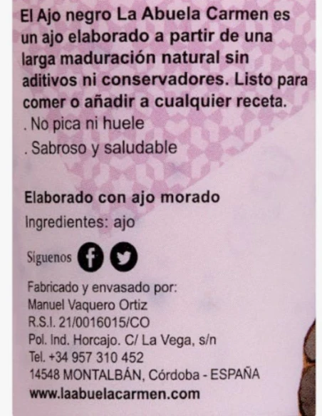 Ajo Negro Pelado 85g | Superalimento Natural con Sabor Dulce | Rico en Antioxidantes