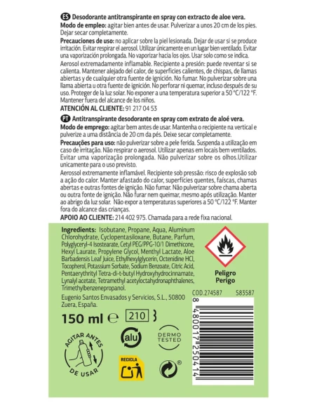 Desodorante para Pies IMAQUE 150ml
