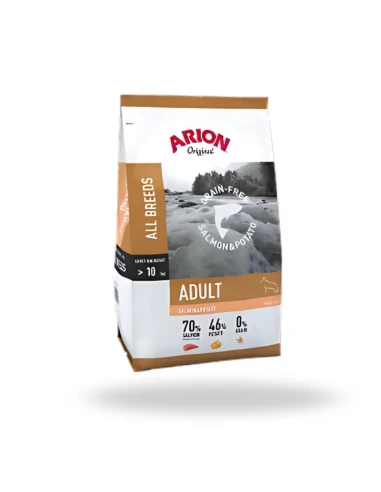 Pienso ARION Grain Free Salmón y Patata 3 kg – Perro Pequeño