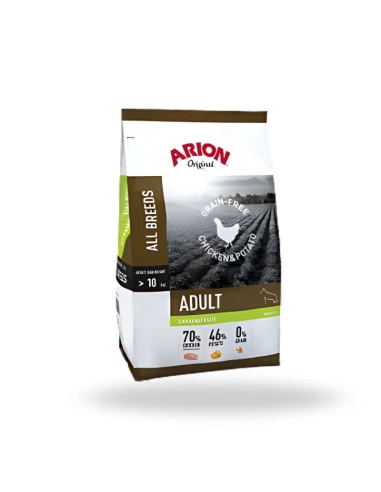 Pienso Arion Grain Free Pollo y Patata 12 kg – Para Perros Adultos