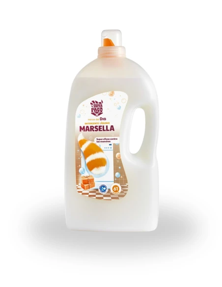 Detergente Liquido Marsella SUPER PACO para 61 Lavados de 3,97 L